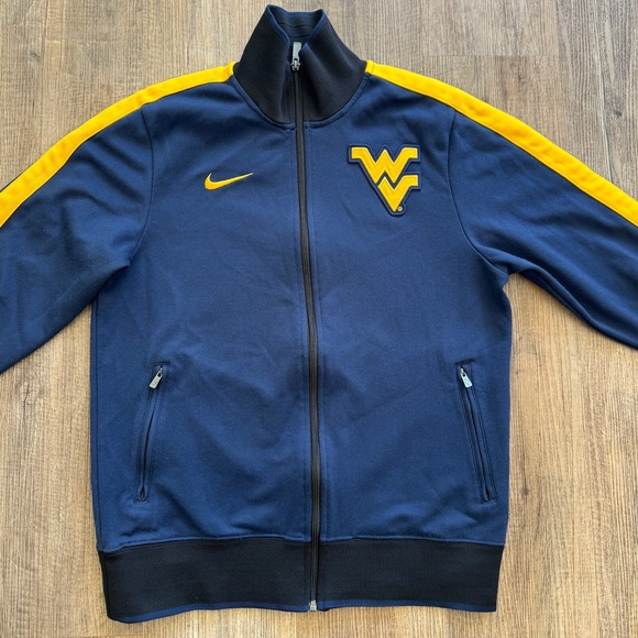 NIKE West Virginia University Mountaineers Embroidered Full Zip Track Jacket - Picture 3 of 9